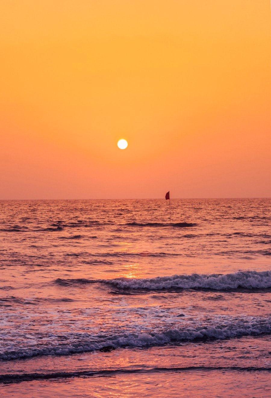Goa beach at sunset