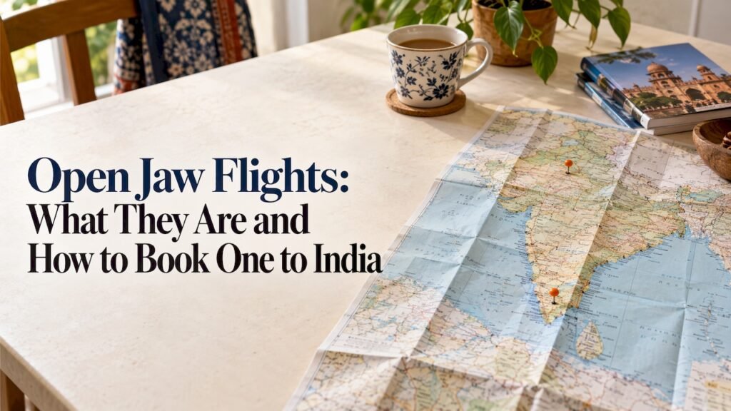 India map marked with two route pins
