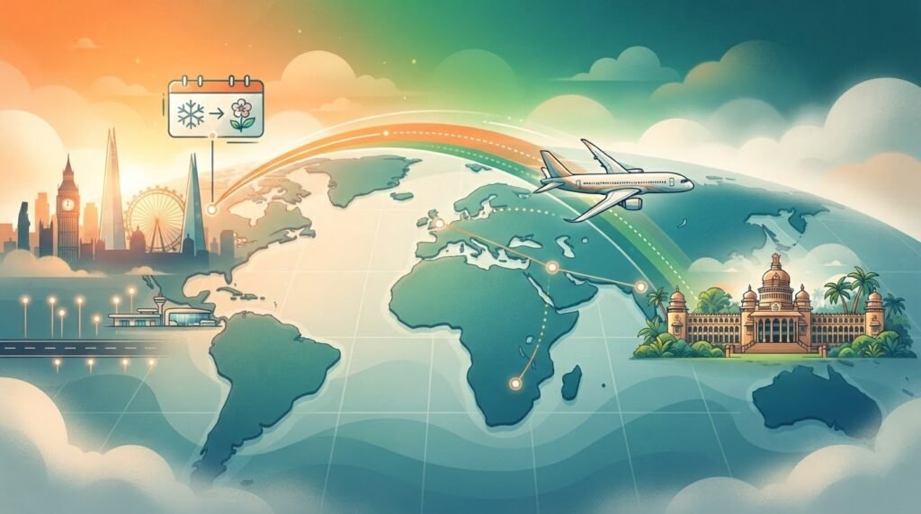Flights to Bengaluru from London: Fares, Routes and Duration