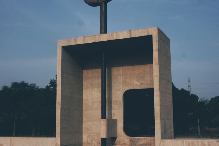 A concrete modernist monument in Chandigarh