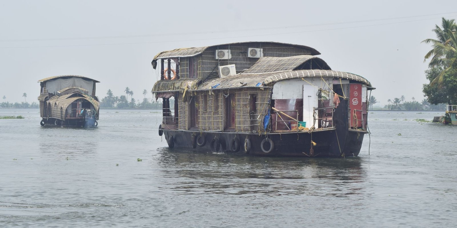 A Kerala houseboat on the backwaters