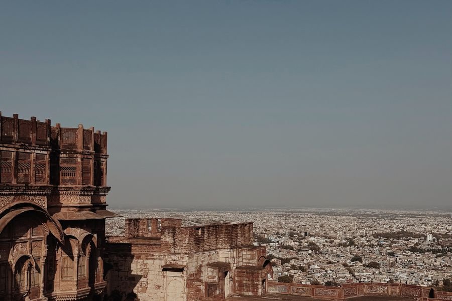 Mehrangarh Fort looking out over Jodhpur